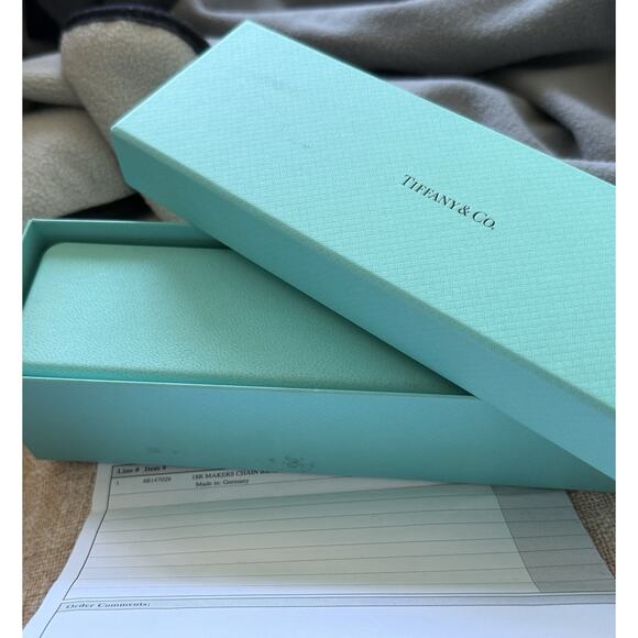 NEW Tiffany Co SOLID 18k Rose Gold Makers Heavy Chain Bracelet Sz LARGE Receipt* - Picture 12 of 16